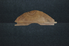 cedar half log siding