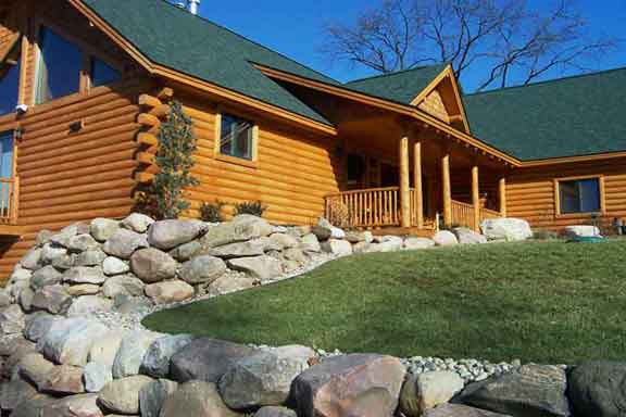 log siding home