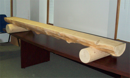 cedar log mantle