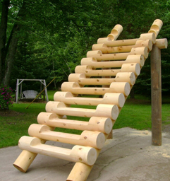 Cedar Stair Tread and stringers