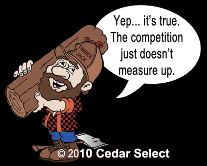 The competition just doesn't measure up.